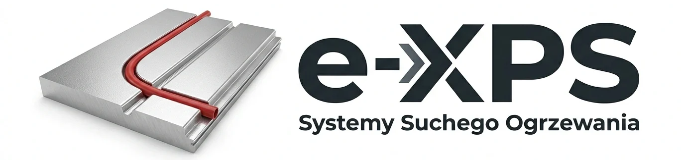 Logo E-XPS - innowacyjne systemy suchego ogrzewania podłogowego